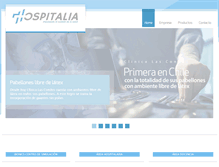 Tablet Screenshot of hospitalia.cl