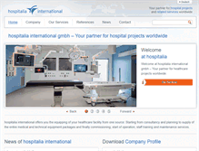 Tablet Screenshot of hospitalia.com